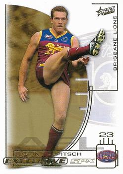 2002 Select AFL Exclusive SPX #9 Justin Leppitsch Front